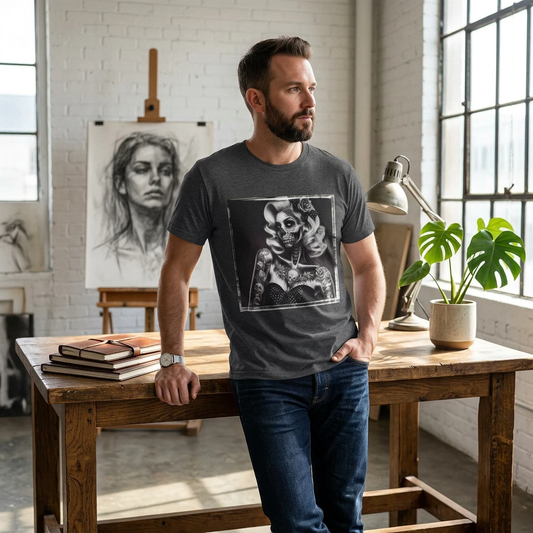Zombie pin up shirt T-Shirt Printify
