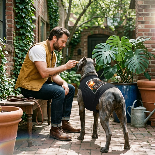Cane Corso Tank Top For Dogs Tattooed Dog Graphic Shirt Breathable Premium Pet Apparel And Accessories Pets Printify