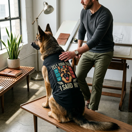 German Shepherd American Hero Tank Top Pets Printify