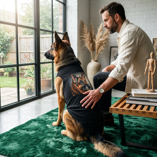 German Shepherd Active GSD Pet Tank Top Pets Printify