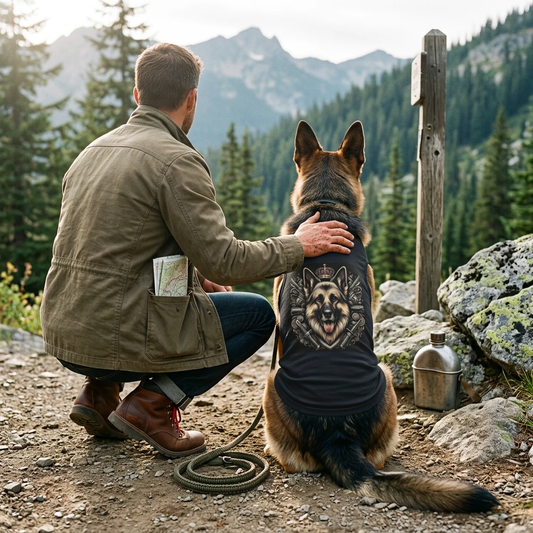 German Shepherd Royal Prince Pet Tank Top Pets Printify