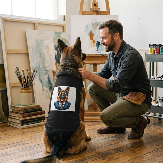 German Shepherd Training Walks Pet Tank Top Pets Printify
