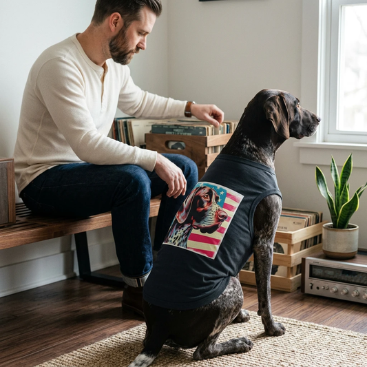 German Shorthaired Pointer Pet Tank Top Shirt For Active Dogs Outdoor Adventures Pets Printify