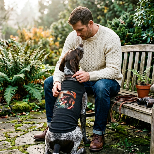 Pet Tank Top German Shorthaired Pointer hunting t shirt Pets Printify