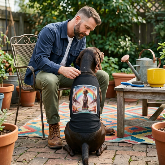 German Shorthaired Pointer Pet Tank Top Lake Day Dog Shirt Athletic Fit For Outdoor Adventures Pets Printify