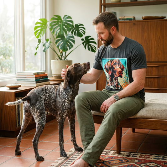 Dog Lover Tee German Shorthaired Pointer For Dog Lovers Everyday Wear And Park Adventures T-Shirt Printify