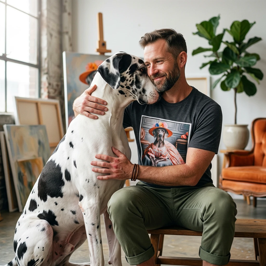 Great Dane pretty In pink shirt T-Shirt Printify