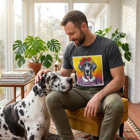 Great Dane pretty girl shirt T-Shirt Printify