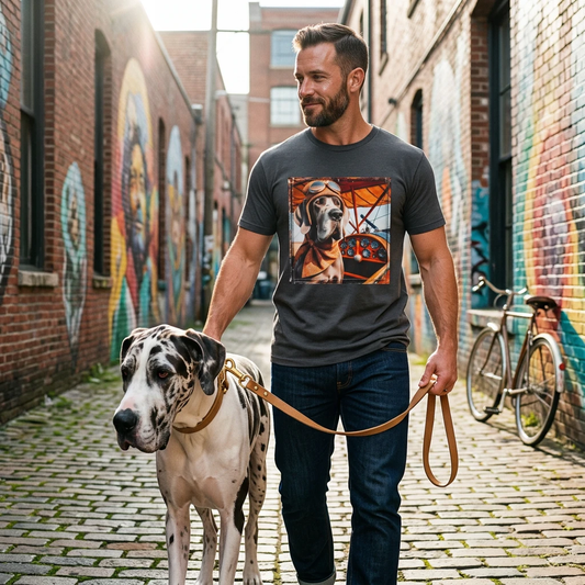 Great Dane flying high shirt T-Shirt Printify