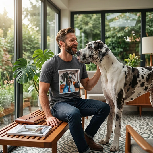 Great Dane serious business shirt T-Shirt Printify