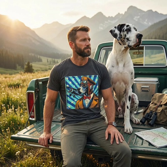 Great Dane American dream shirt T-Shirt Printify
