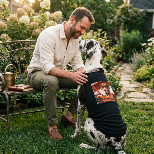 Pet Tank Top Great Dane roaring 30s Pets Printify