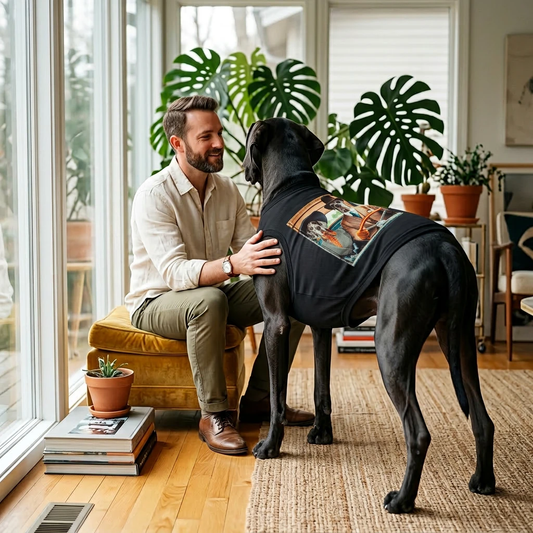 Pet Tank Top Great Dane couple Pets Printify