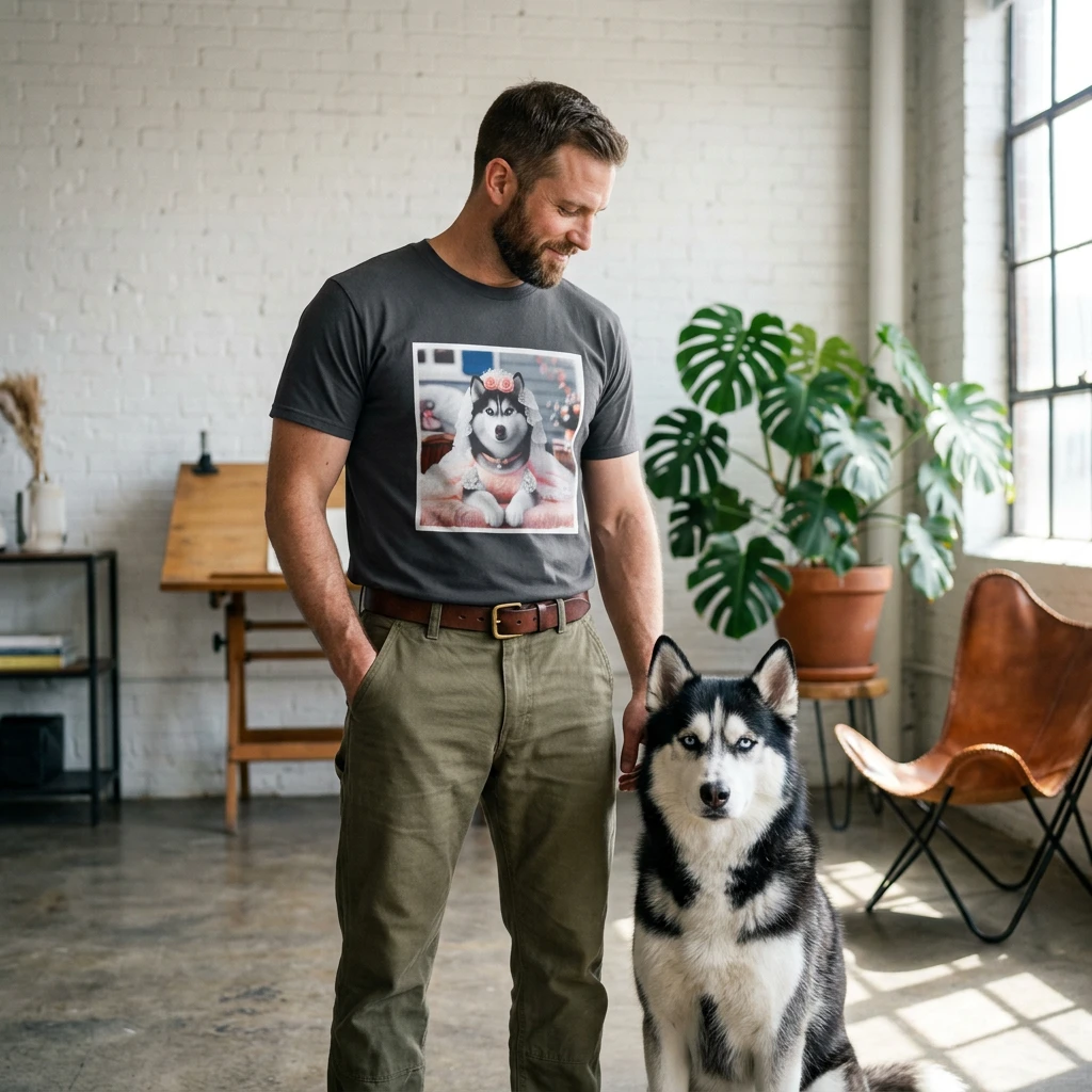 Husky pretty princess shirt T-Shirt Printify