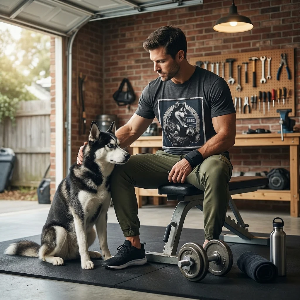Husky personal trainer shirt T-Shirt Printify