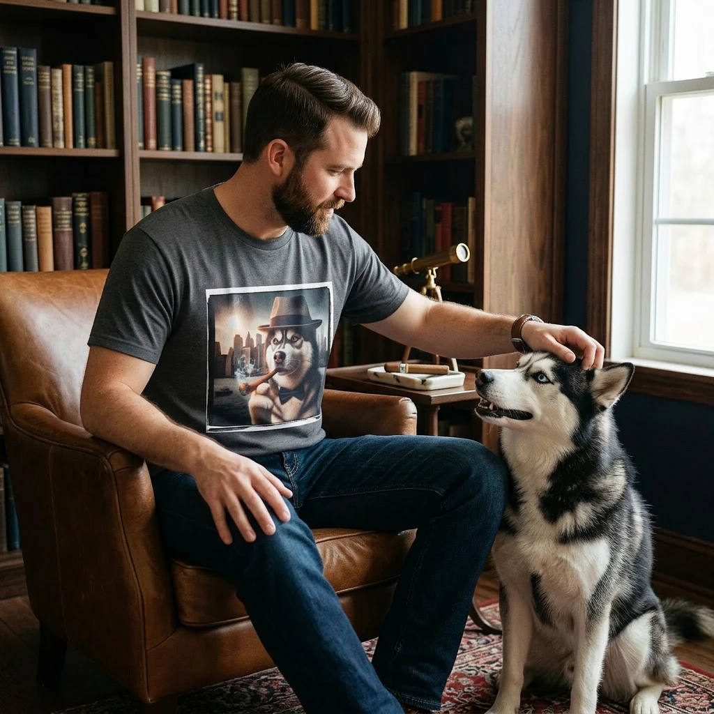 Husky cigars shirt T-Shirt Printify