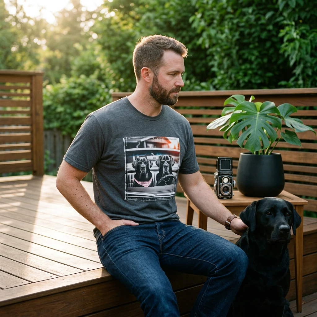 Wacky Labrador Retriever T-Shirt Printify