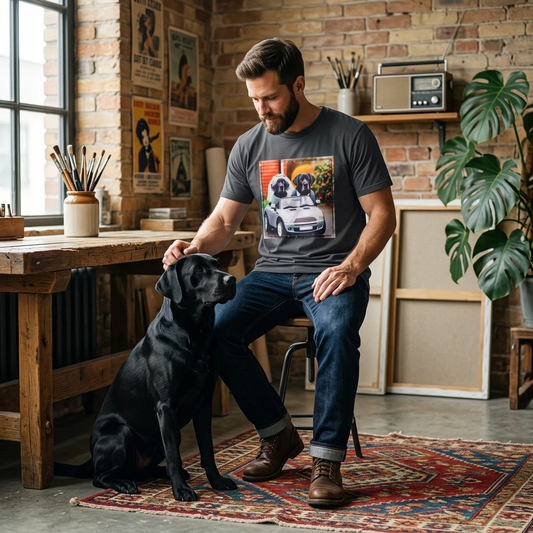 Wacky Labrador Retriever T-Shirt Printify