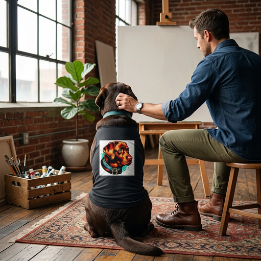 Labrador Retriever handsome fellow shirt Pets Printify