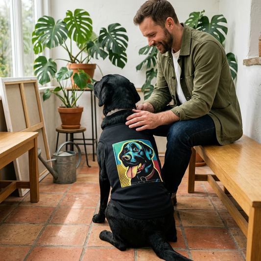 Labrador Retriever colorful puppy Pets Printify