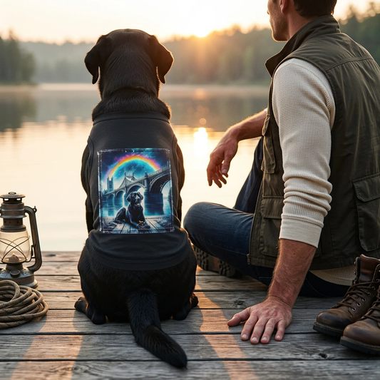 Labrador Retriever night sky shirt Pets Printify