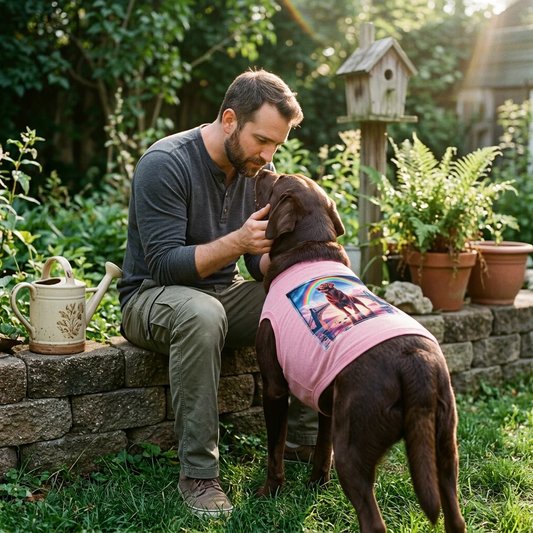 Labrador Retriever pink lake shirt Pets Printify