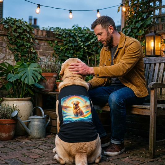 Labrador Retriever rainbow shirt Pets Printify