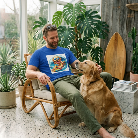 Labrador Retriever cute surfer T-Shirt Printify