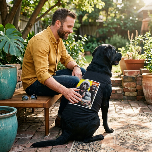 Labrador Retriever muscles shirt Pets Printify