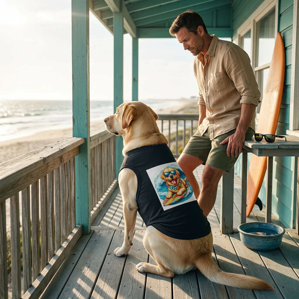 Labrador Retriever surfing cutie Pets Printify