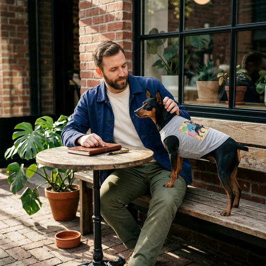 - Min Pin Tank Tops pretty little girl Pets Printify