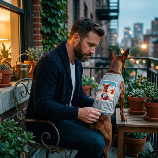 Dog Tank Top - Min Pin Tank Tops pretty bride Pets Printify