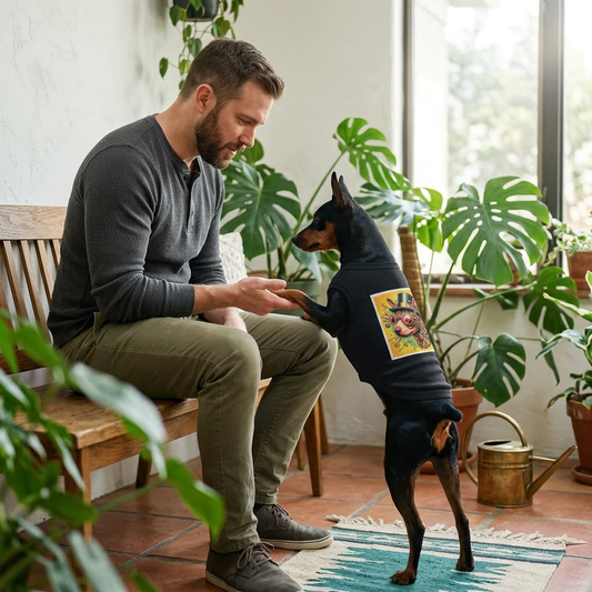 Min Pin Tank Top steam punk cutie Pets Printify