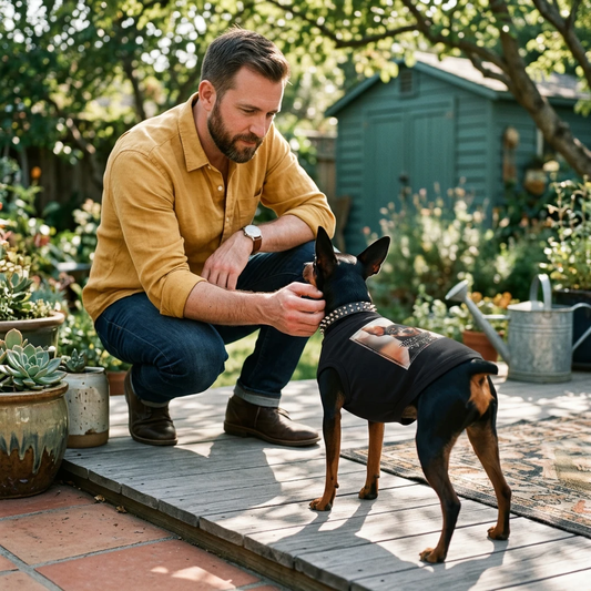 Min Pin Tank Tops handsome puppy Pets Printify