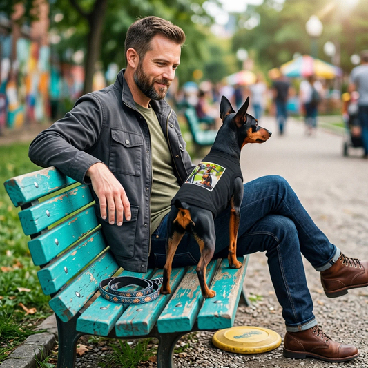 Min Pin Tank Tops pretty puppy Pets Printify