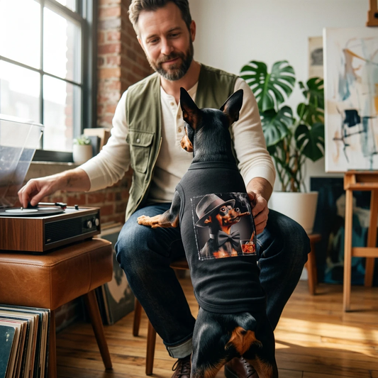 Min Pin Tank Tops cigars Pets Printify