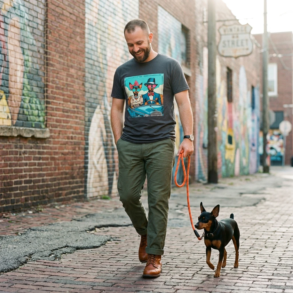 Wacky Min Pin T-Shirt tiny car T-Shirt Printify