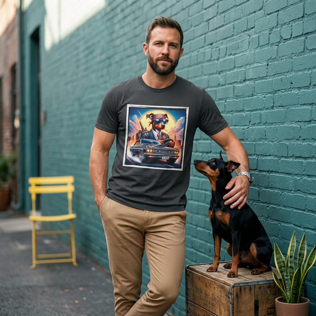 Wacky Min Pin T-Shirt T-Shirt Printify