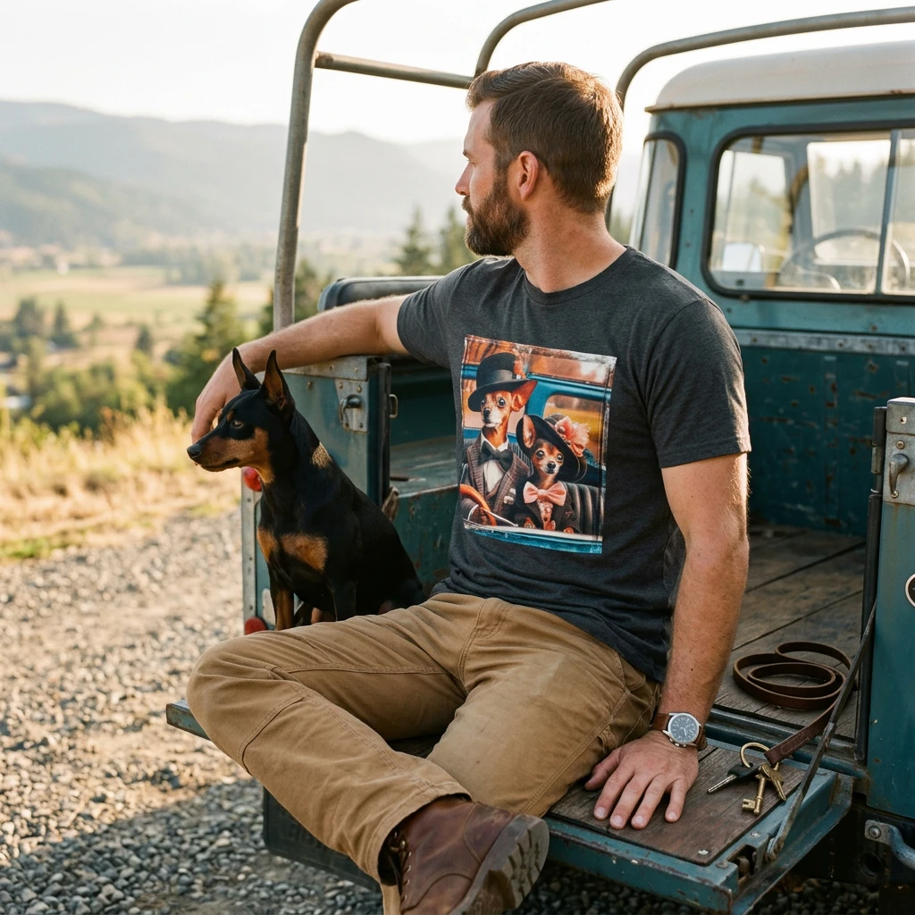 Wacky Min Pin T-Shirt T-Shirt Printify