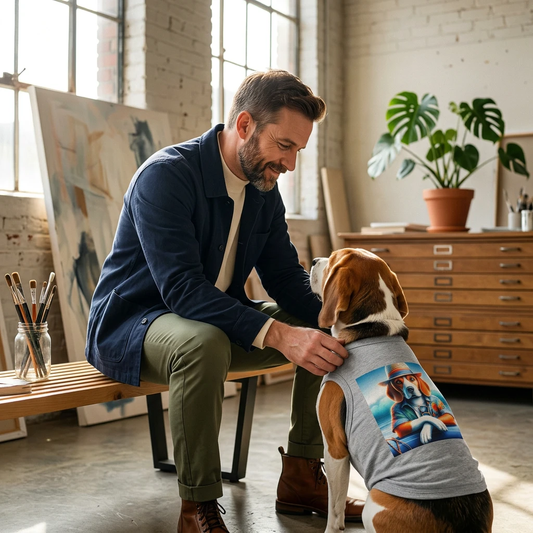 Beagle Themed T Shirt For Dog Lovers Cute Summer Tank Top Beagle Enthusiast Gift For Active Pups Pets Printify