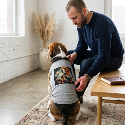 Pet Tank Top Beagle Muscle Dog Pets Printify