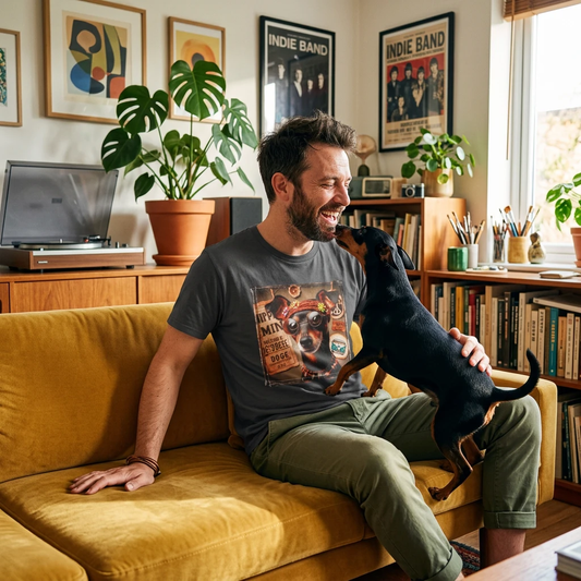 Min Pin T-Shirt hippie dude T-Shirt Printify