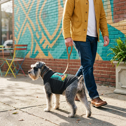 Miniature Schnauzer ocean surfing Pets Printify