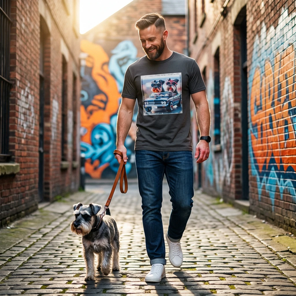 Miniature Schnauzer Driving Frirnds shirt T-Shirt Printify