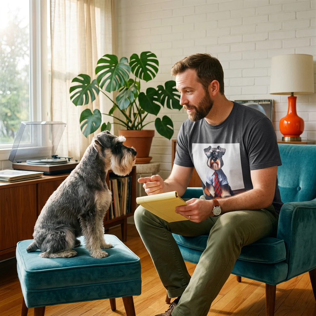 Miniature Schnauzer interview ready shirt T-Shirt Printify