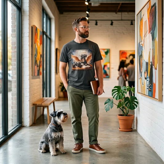 Miniature Schnauzer heavenly Angel shirt T-Shirt Printify