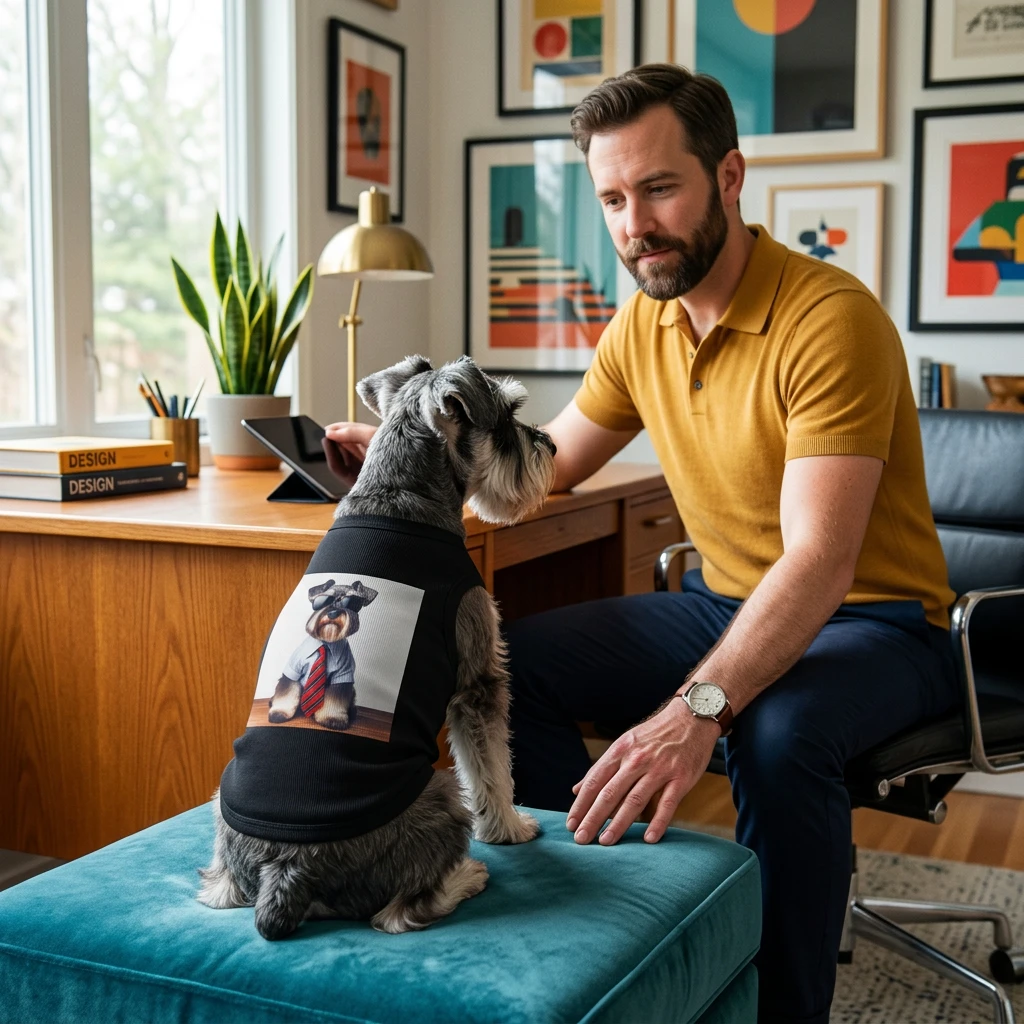 Miniature Schnauzer interview babe shirt Pets Printify
