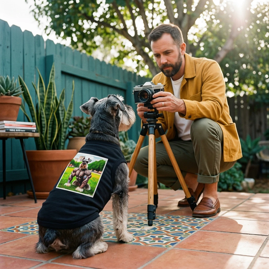 Miniature Schnauzer arm flexing shirt Pets Printify