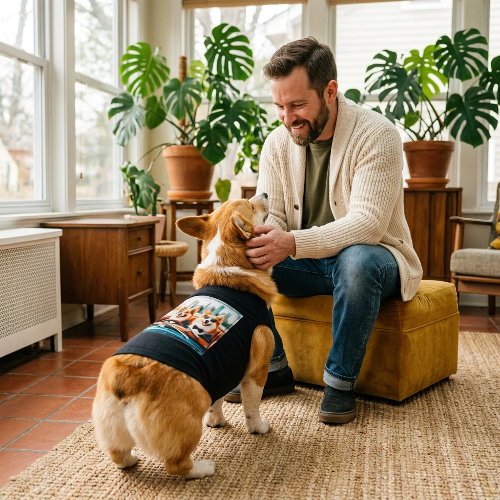Wacky Pembroke Welsh Corgi friends driving Pets Printify