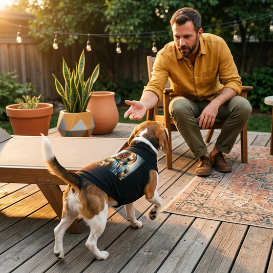 Beagle Muscle Dog Tank Top Hoodie Pet Apparel for Beagle Lovers Cute Energetic Beagle Outfit Pets Printify